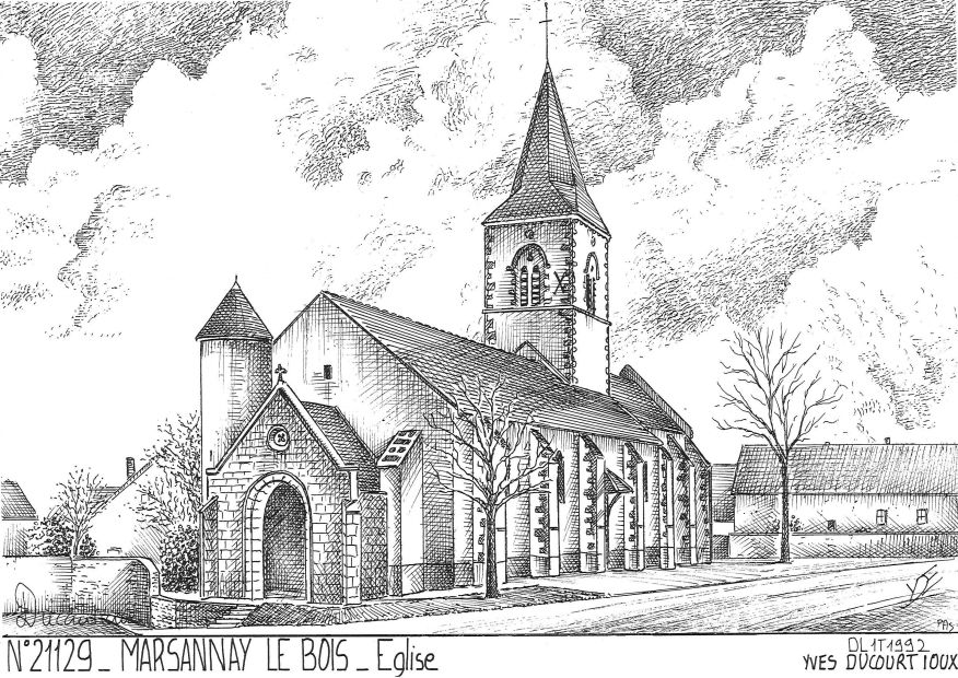 N 21129 - MARSANNAY LE BOIS - église